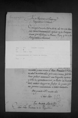 Correspondencias del pueblo de Caacupé.