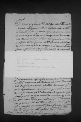 Correspondencias del pueblo de San Estanislao.