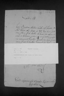 Correspondencias del Fuerte de Santa Elena.