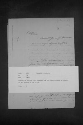Copias de cartas que informa de los movimientos de tropas en el Río de la Plata.