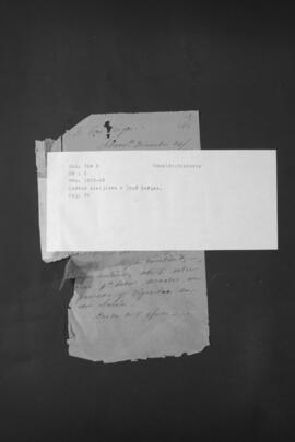 Cartas dirigidas a José Berges.