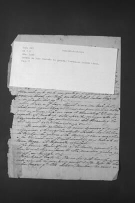 Cartas de Juan Machaín al General Francisco Solano López.