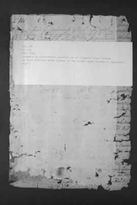 Cuaderno de conocimiento de Cuentas de las Reales Cajas llevado por el Oficial Real de Hacienda Esteban de Salas Martínez.