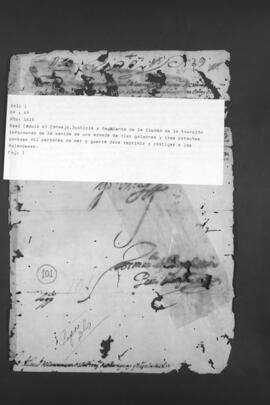 Real Cédula que informa al Cabildo de Asunción, el envio de una Armada para reprimir y castigar a los Holandeses.